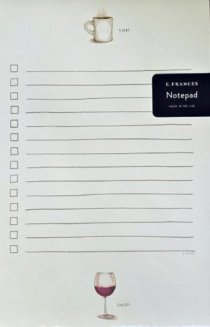 Coffee/Wine Notepad