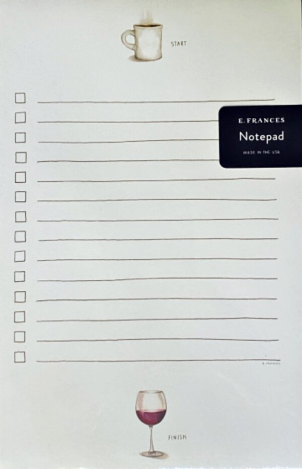 Coffee/Wine Notepad
