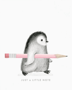 Penguin Pencil Note
