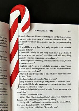 Candy Cane Bookmark